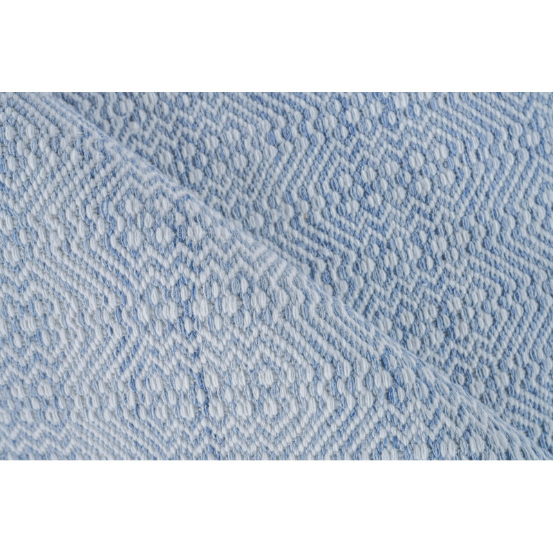 Echo Geometric Area Rug in Light Blue, Rectangle 2' x 3'