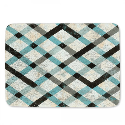 Tapis de bain à carreaux