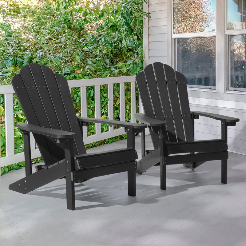 Chaise Adirondack Hatolina, Noir