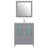 Brescia 30" Single Sink Freestanding Bathroom Vanity with Ceramic Top and Matching Mirror-1397431996
