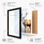 Misty Elk in Stillness Boho 1 Piece Single Picture Frame Wall Art-136696289-136696294
