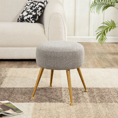 Loranzo 19.7" Wide Round Standard Ottoman