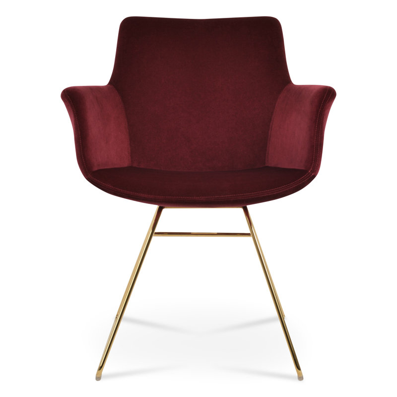 Fauteuil Bottega, Or, Turquoise