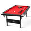 Table de billard, table de billard de 7 pieds, table pliable portable et compacte, ensemble de table de billard avec boules, queues de billard, craies et brosses, noir avec chiffon rouge, parfait pour une salle de jeux familiale pour enfants adultes-112276839