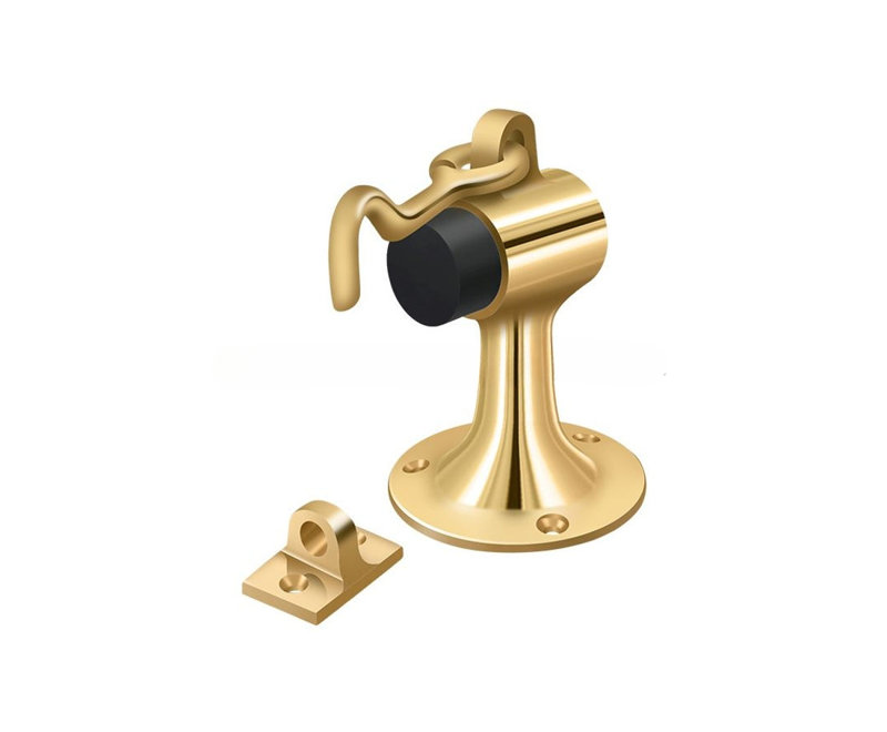 Door Stop, PVD Polished Brass