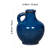 Blue Ceramic Vase with Handle, 6-Inch