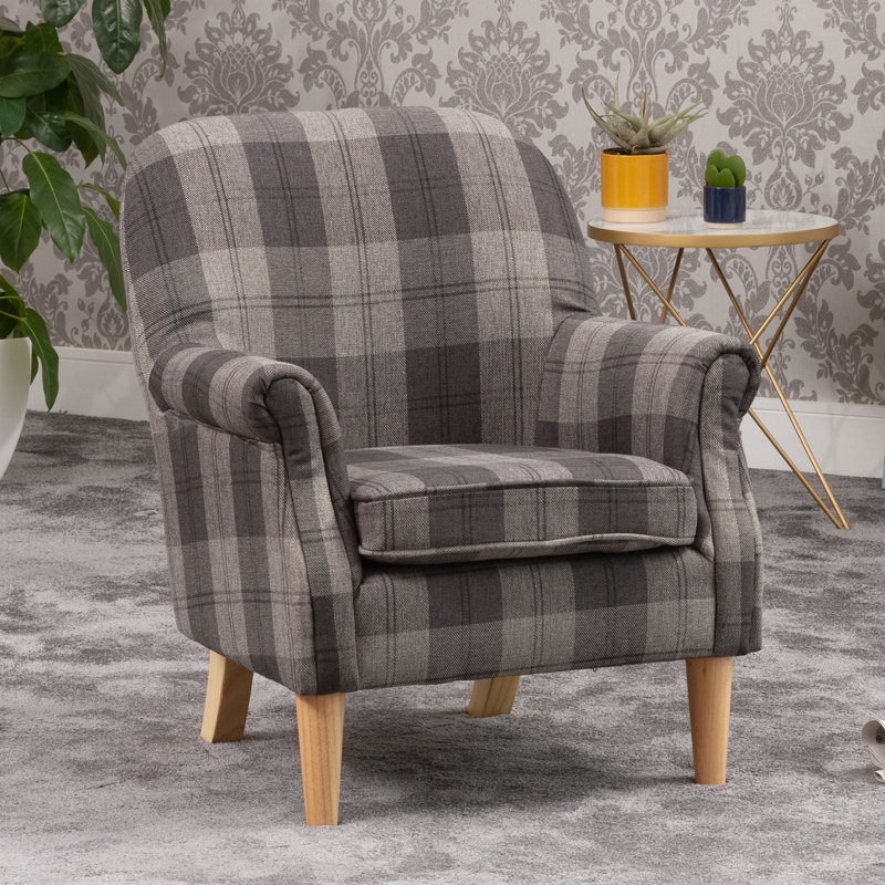Mateo Upholstered Armchair, Grey