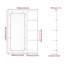 Pharmacie 16 po x 24 po avec miroir pour salle de bain, miroir de salle de bain mural avec rangement, tablettes réglables, cadre en aluminium, fixation en surface argent