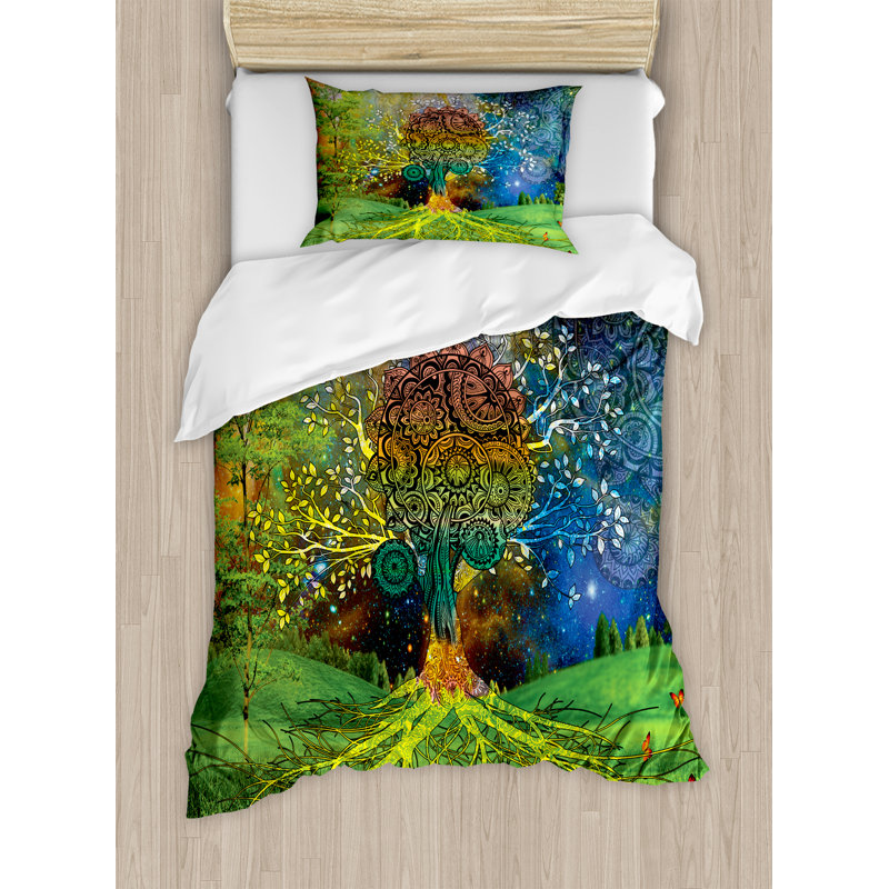 Eclectic Polyester Duvet Cover, Twin