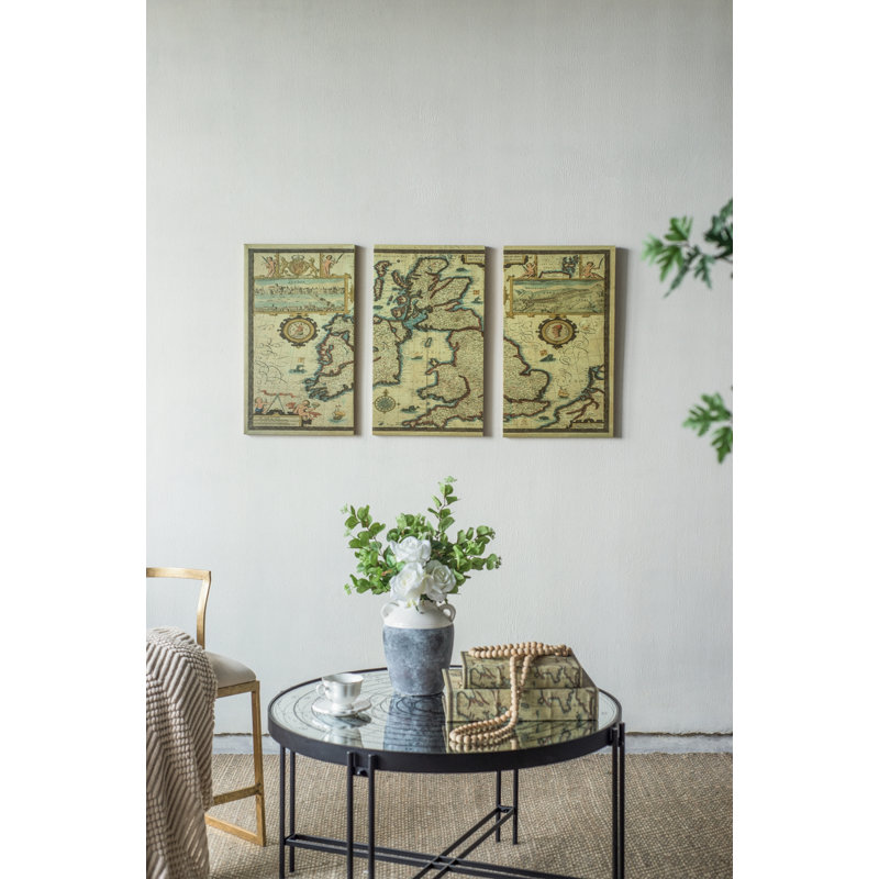Multicolore S / 3, art mural rectangulaire sur toile 41,3 x 1 x 23,6 po