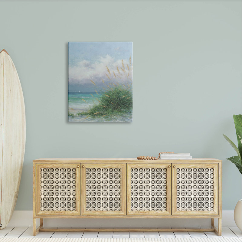 «Ocean Waves Beach Reeds» par Martin Figlinski, H 40 po x l 30 po x P 1,5 po