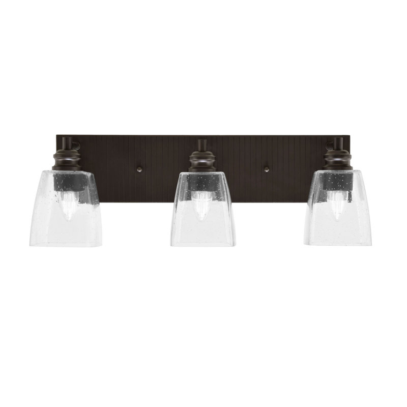 Éclairage pour meuble-lavabo 3 lumières Arran, Espresso, Transparent