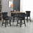 Upholstered 26" Swivel Counter Stools With Solid Wood Legs-711845585-711845587