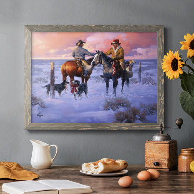 Sharin 'Christmas With The Neighbours, peinture sur toile encadrée