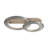 Modern Geometric 2-Circle Dimmable LED Semi-Flush Mount