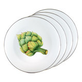 Set of 4 Fresh Produce Dinner Plates