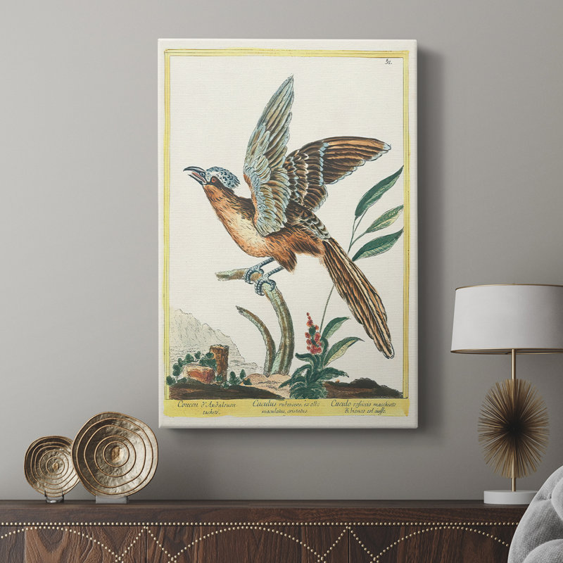 Pastel Birds IV - galerie Cavas sur mesure, H 48 po x l 32 po