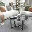 Table basse ronde avec plateau en verre-113364043