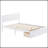 Platform Bed With Under-Bed Drawer, White-644893814
