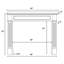 The Alamo Wood Fireplace Surround