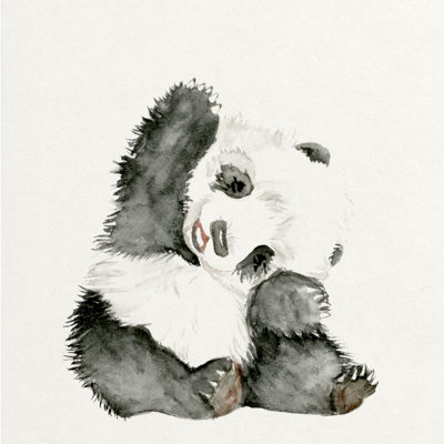 Baby Panda I by Melissa Wang - Wrapped Canvas Painting