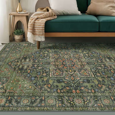 Tapis bohémien à tapis rétro antidérapant marocain