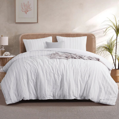 Polyester Machine Tufted Striped Comforter