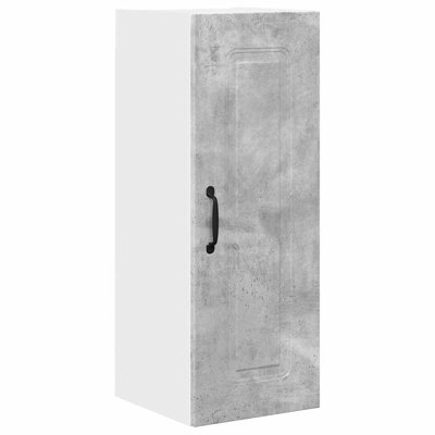 Vidaxl Kitchen Wall Cabinet With Shelf Concrete Grey 40 X 31 X 80 Cm