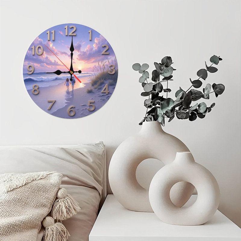 Horloge murale romantique