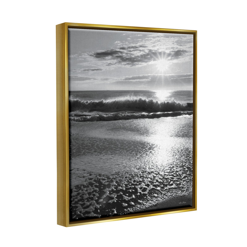 Art mural sur toile flottant avec reflet en mousse Shiant Sun Beach par Lori Deiter, H 21 po x l 17 po x P 1,7 po