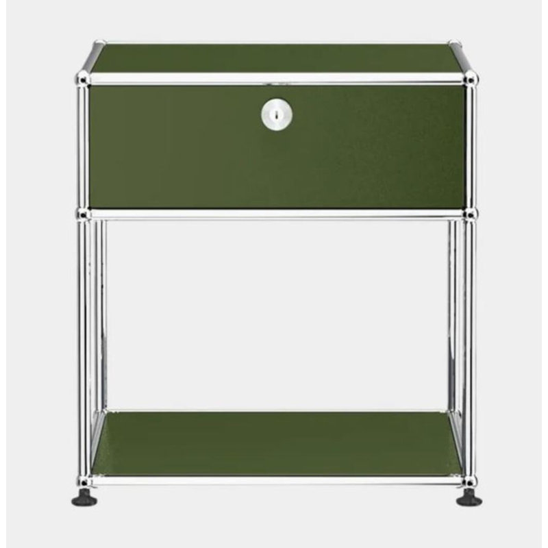 Table de chevet Amelia, Vert olive