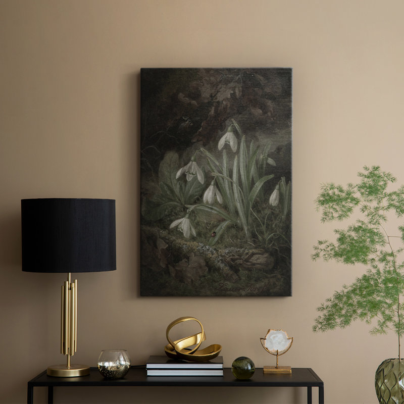 Imprimé floral rétro CL III - galerie Cavas, H 48 po x l 32 po