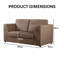 3 Seater Corduroy Sofa-1118796541