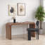 Wynne 55" Wide Writing Desk, Medium Brown-1460235476