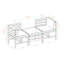 Canapé de patio en acacia avec coussins et repose-pieds-815904568-827148861