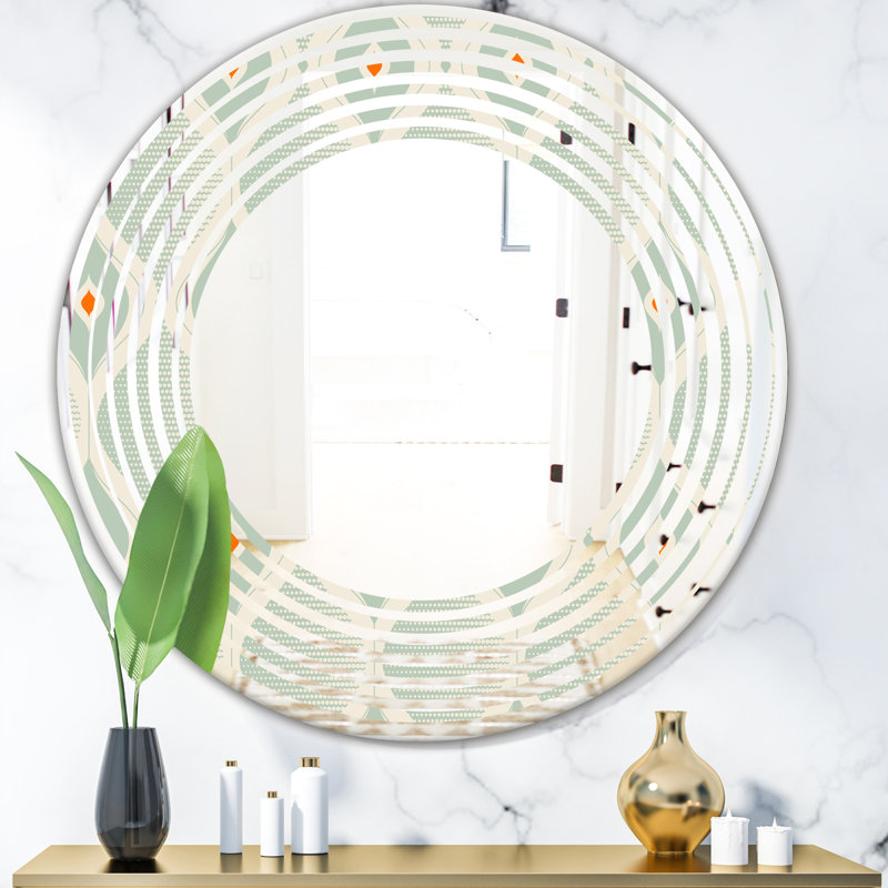 Miroir mural Wave, H 31,5 po x l po
