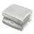 Prestyn White/Gray Microfiber 7 Piece Comforter Set-528618531