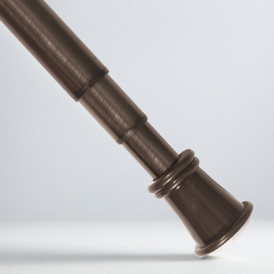 Tringle à rideau à tension réglable, installation sans outil, conception télescopique pour fenêtres larges, robuste et élégante