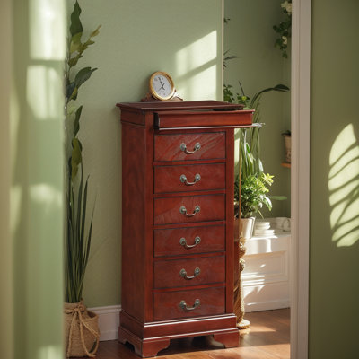 Elegant Cherry Traditional Lingerie Chest
