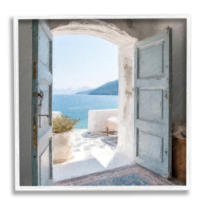 «Coastal Greek Villa On Wood» par LSR Design Studio, impression