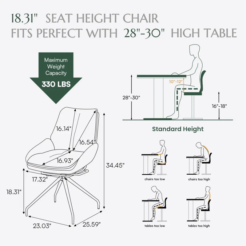 Modern Upholstered Rocking Dining Chairs