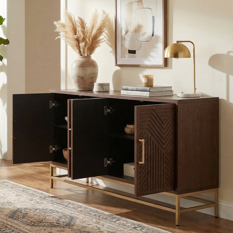 Console de 60 po pour le couloir, Espresso