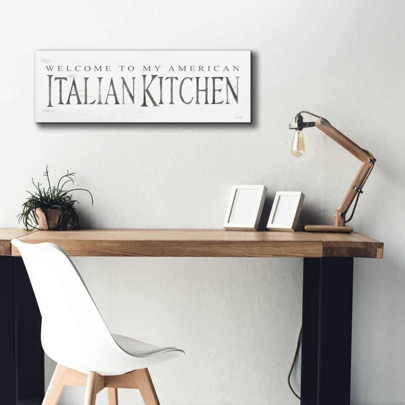 Epic Graffiti «American Italian Kitchen» par Cindy «American Italian Kitchen» par Cindy Jacobs, H 12 po x l 36 po