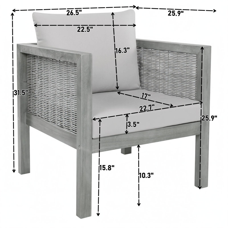 Ensemble de deux fauteuils d'extérieur avec coussins, Vert naturel