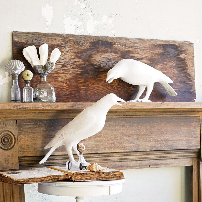 Resin Crows 3 Piece Figurine Set