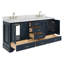 Meuble-lavabo double avec plateau Abshire 73-93359275