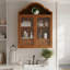 Armoire murale rétro en bois massif patiné-412608981