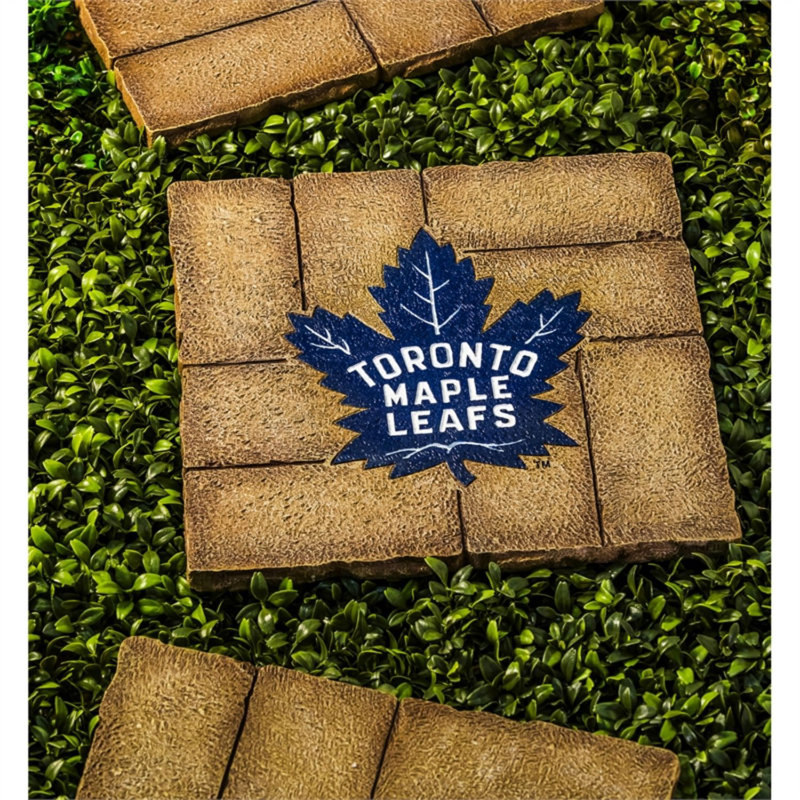 Weather Resistant Plastic Sports Stepping Stone, Toronto Maple Leafs