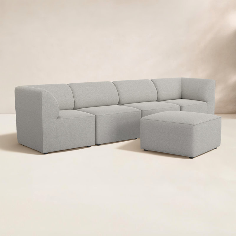 Canapé modulaire d'extérieur 6 pièces Big Joe, Gris frais, 5