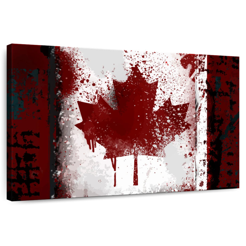 Borges Rustic Canada Flag, 32" H x 48" W